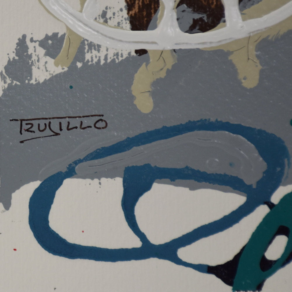 Detalle de la firma del artista.