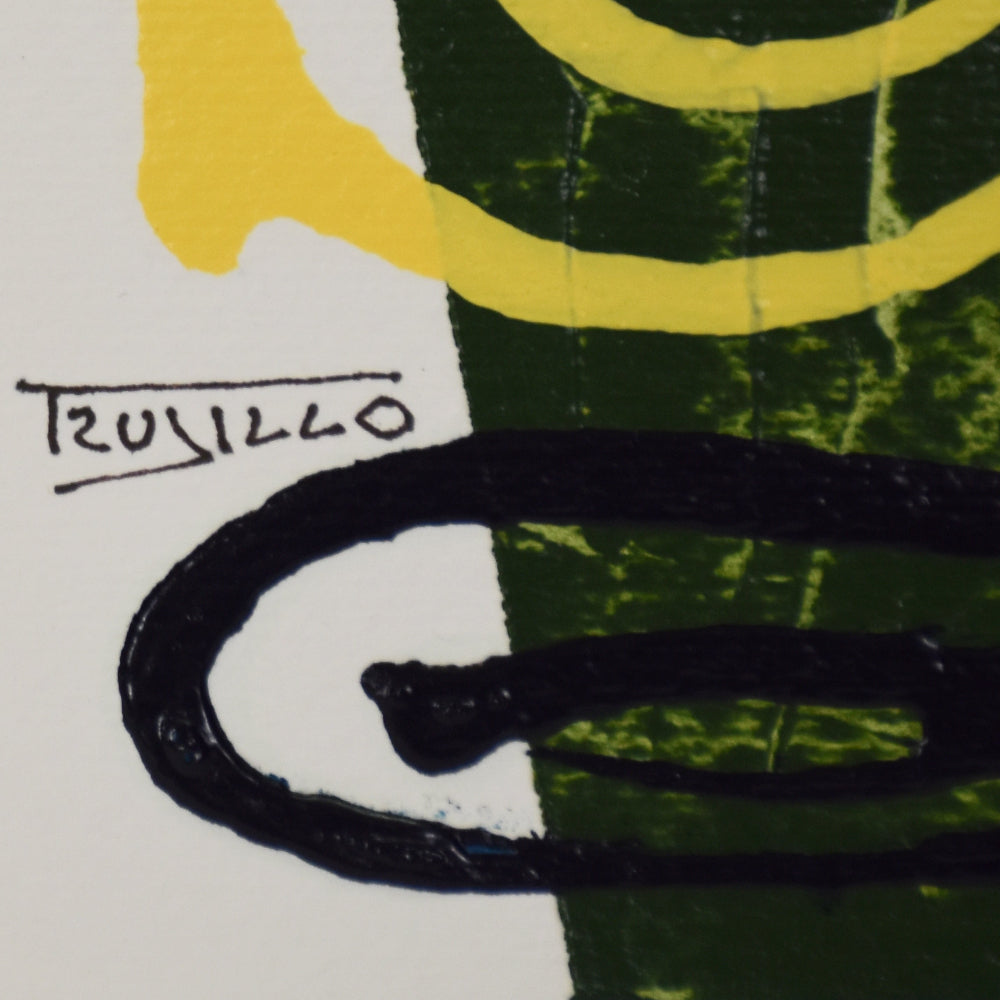 Detalle de la obra donde aparece la firma del autor.